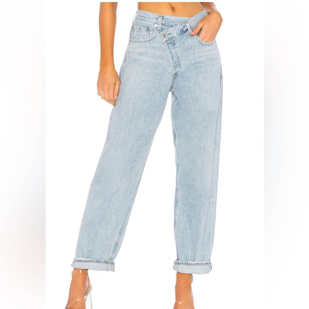 AGOLDE Criss Cross Straight Leg in “Wired”